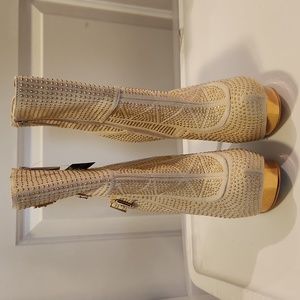 High Heel Zippered Boots